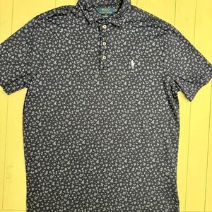 Ralph Lauren Blue and White Polo Shirt